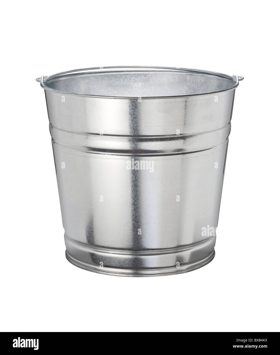 Aluminum Bucket isolated on a white background Stock Photo - Alamy