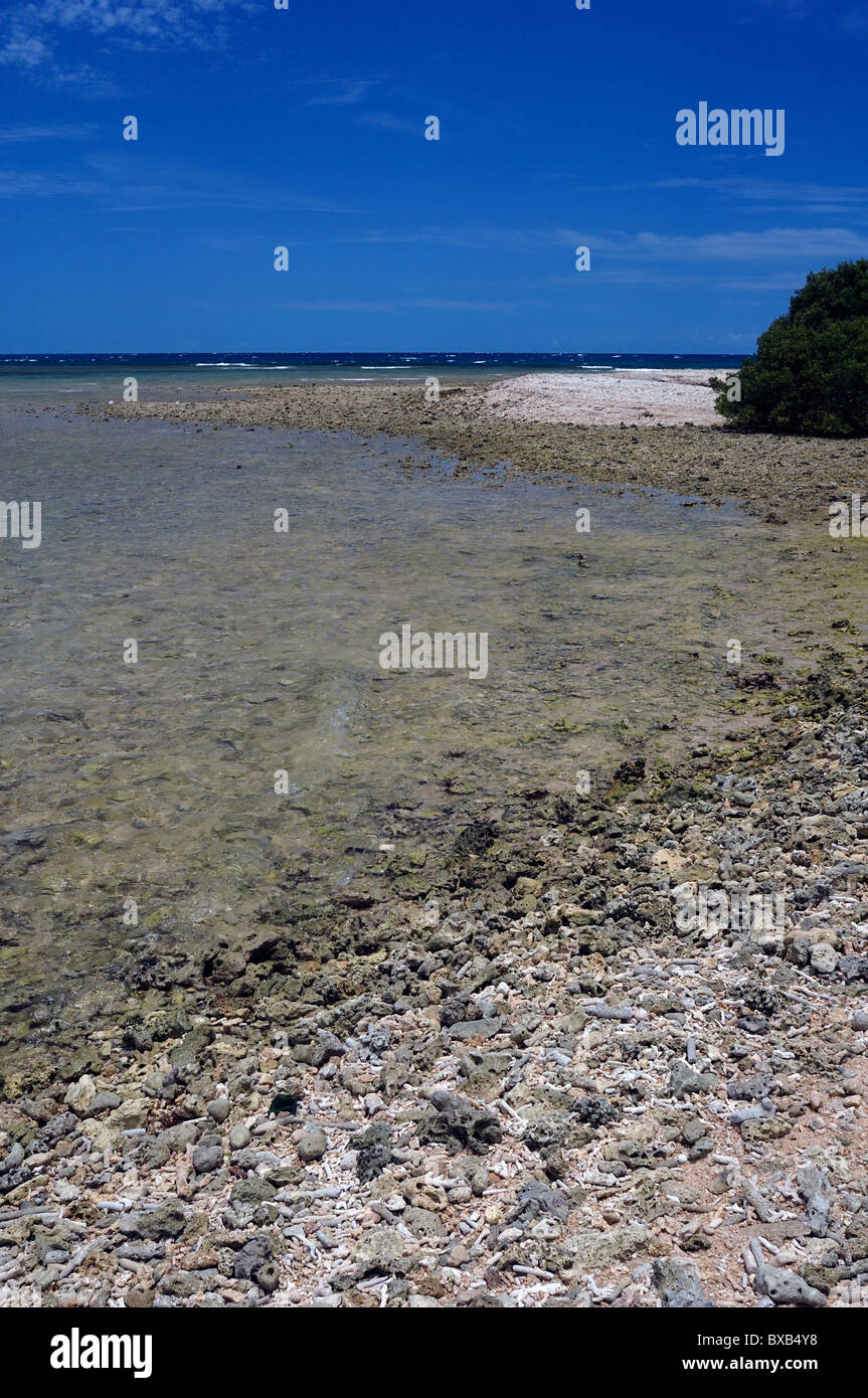Ilot Canard (duck island), just off Noumea Anse Vata, New Caledonia Stock Photo