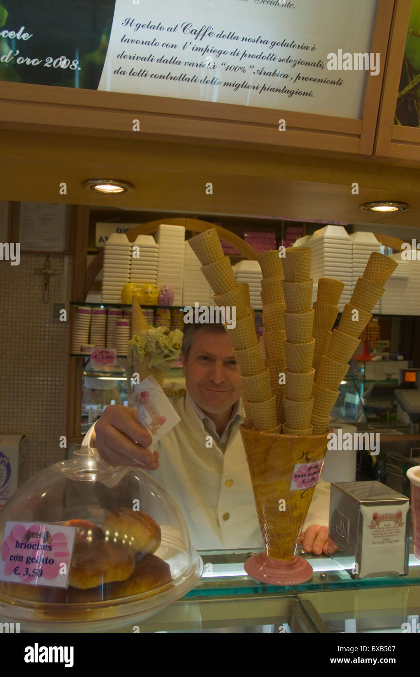 Gelato ice cream Naples Campania Italy Europe Stock Photo Alamy