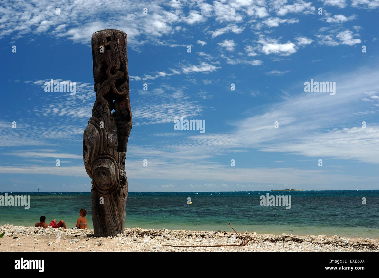 Ilot Canard (duck island), just off Noumea Anse Vata, New Caledonia Stock Photo