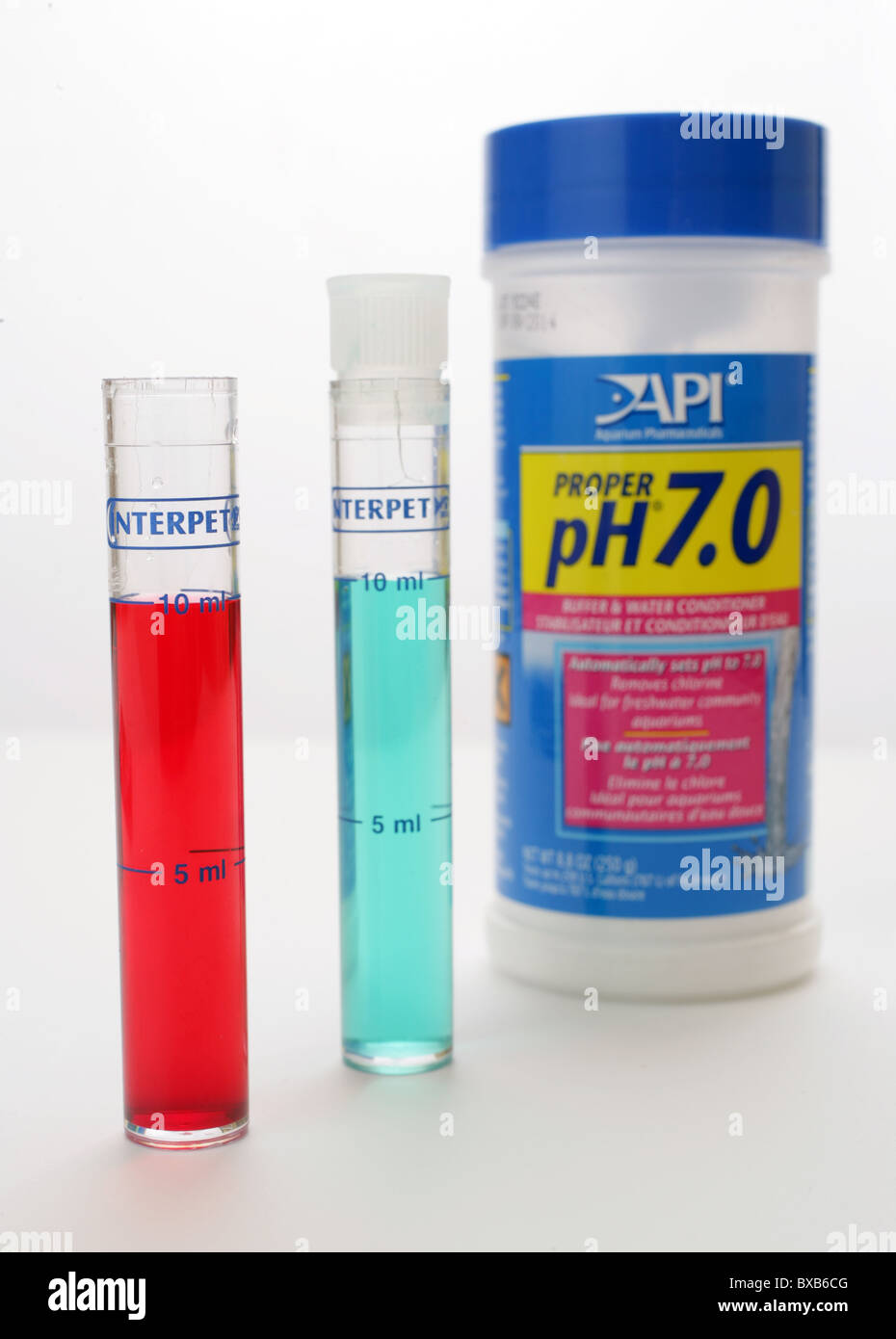 Fish Tank Water Testing Stock Photo Alamy