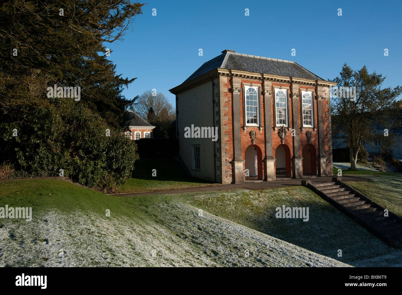 The Library, with The Orangery in the background, Stevenstone, near