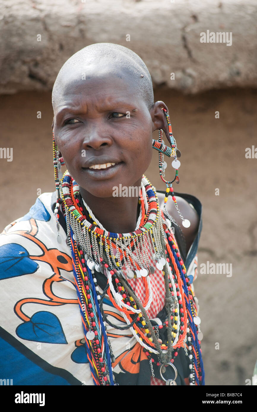 Kenya Maasai tribe Stock Photo