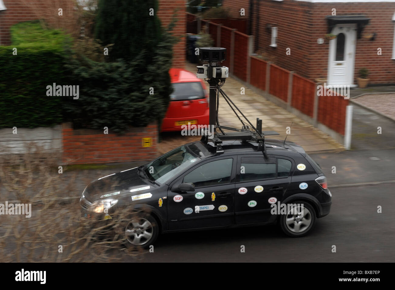Google Street View Camera Car Stock Photo