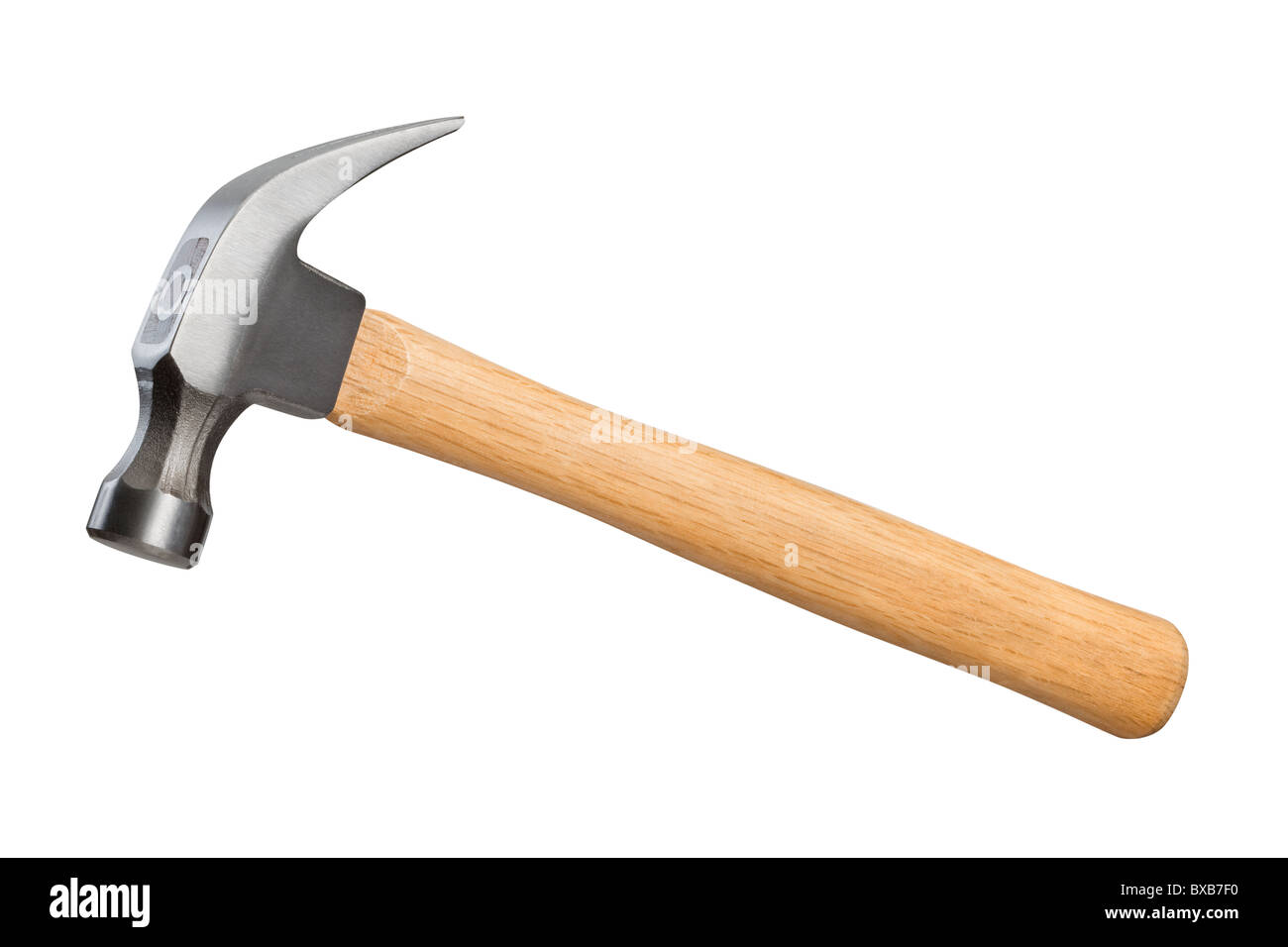 Hammer isolated on a white background. Full focus front & back. Stock Photo