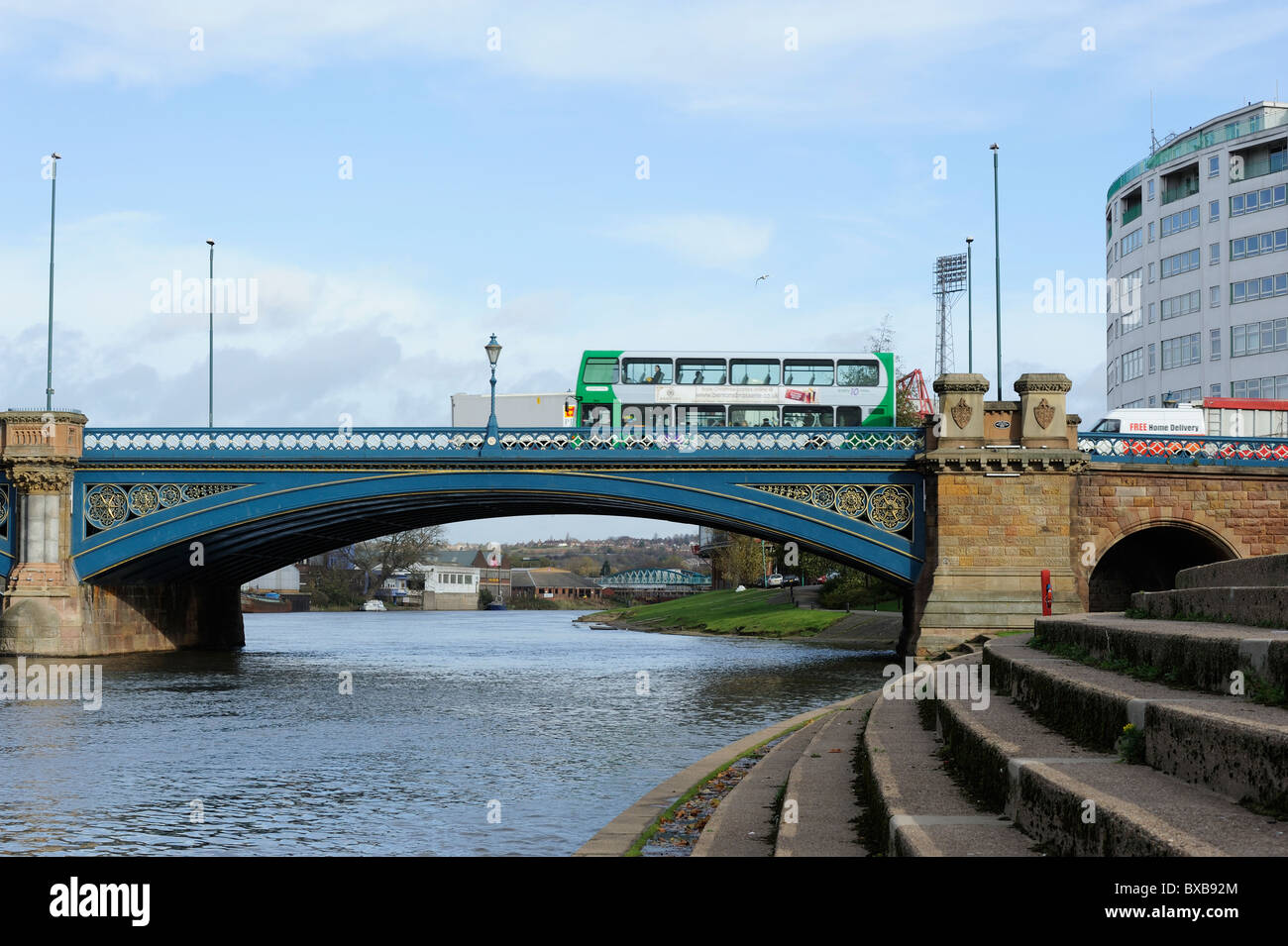 Stock photo of Trent Bridge in West Bridgford, Nottingham, England