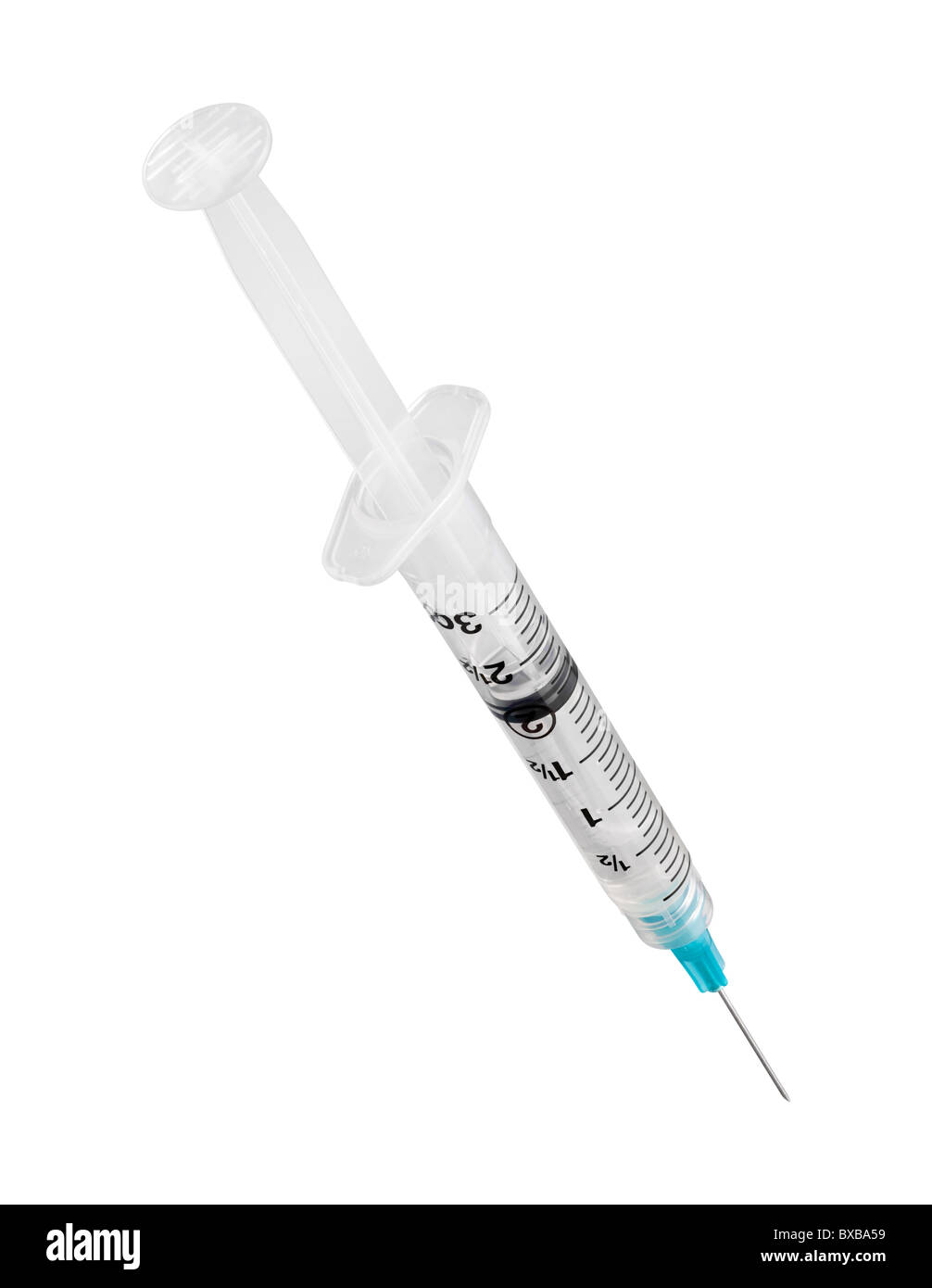 Syringe Isolated on a white background. Stock Photo