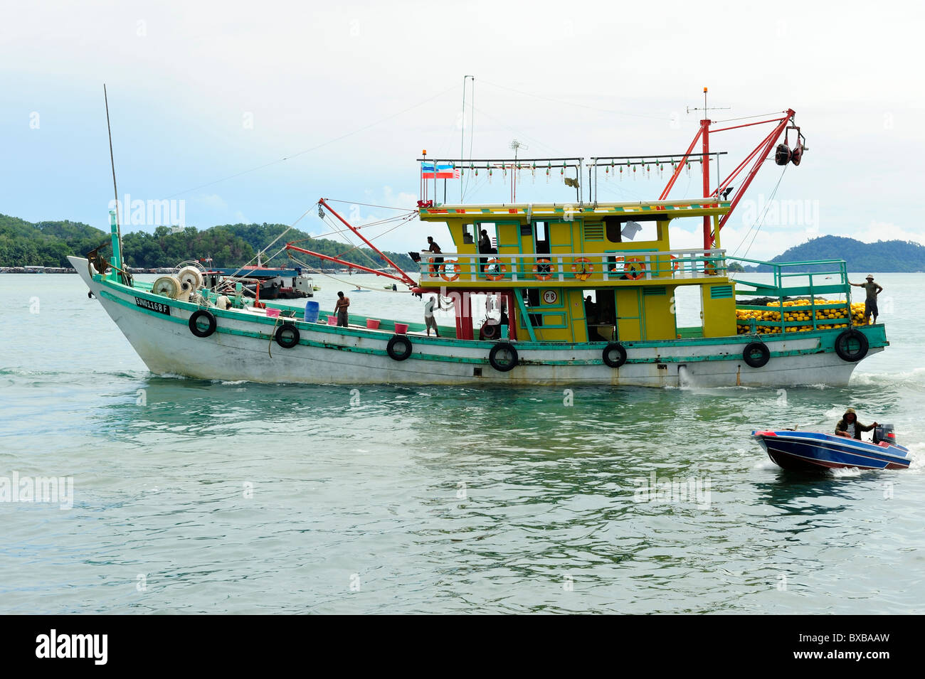 Malaysia sabah fishing boat in hires stock photography and images Alamy