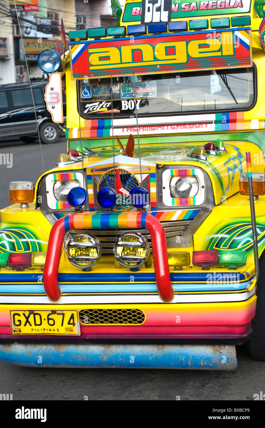 jeepney, cebu city, philippines Stock Photo