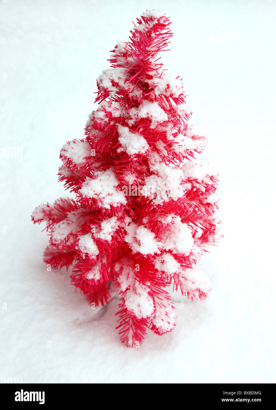 Pink Alternative Christmas Tree Artificial Plastic Design Stock Photo Alamy