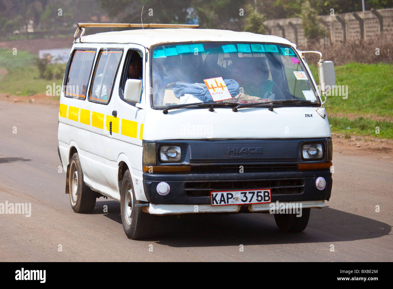 Matatu or minibus in Nairobi, Kenya Stock Photo