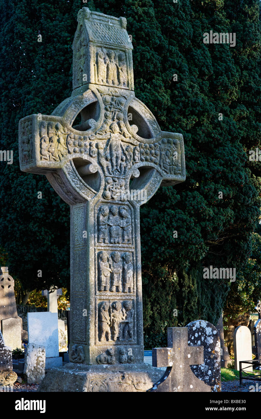 The West face of Muiredach's Cross at Monasterboice, County Louth