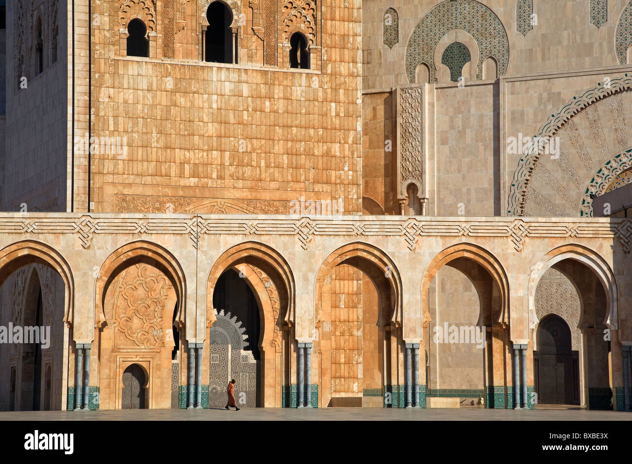 Hassan II Mosque in Casablanca Stock Photo