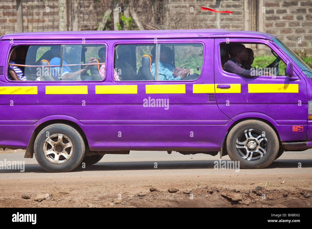 Matatu or minivan in Nairobi, Kenya Stock Photo