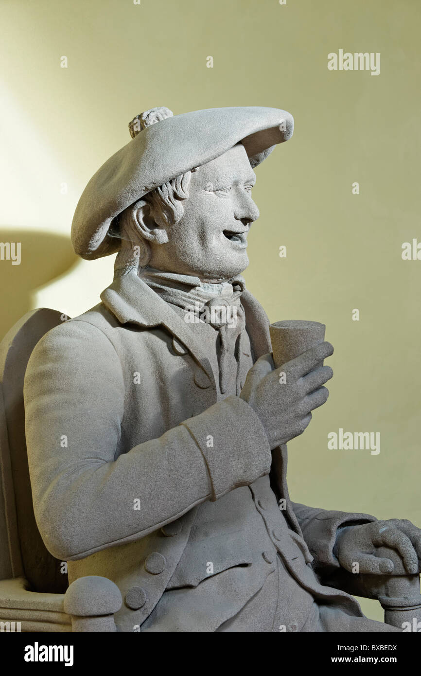 Statue of Tam O'Shanter in the Burns Memorial Garden, Alloway, South