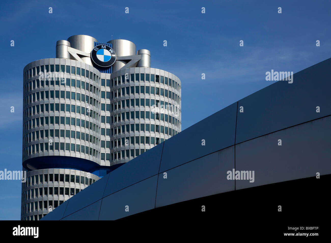 Headquarters of BMW AG, Munich, Bavaria, Germany, Europe Stock Photo