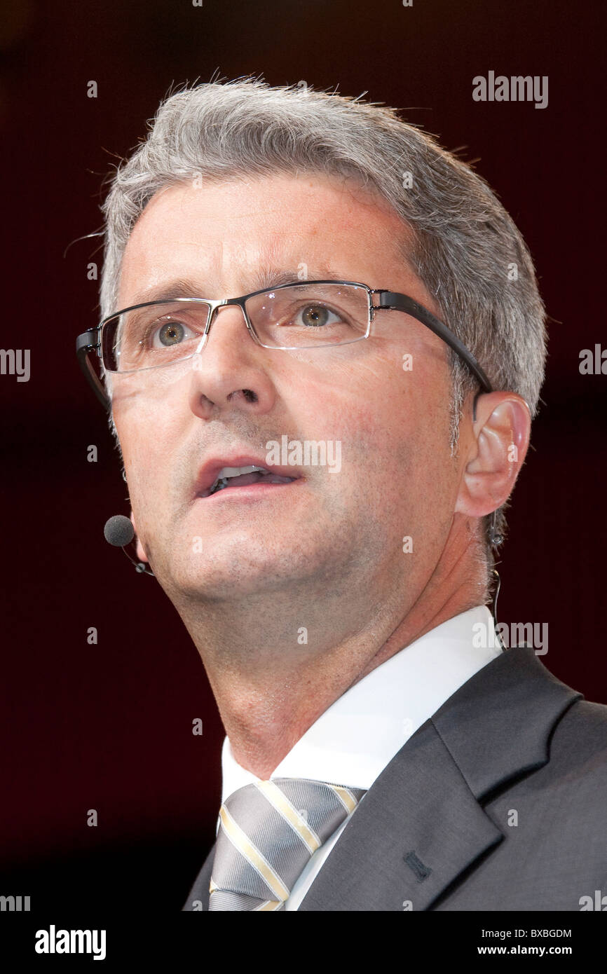 Rupert Stadler, chairman of the Audi AG, during the Group Night of the Volkswagen AG, to the 63rd International Automobile Stock Photo