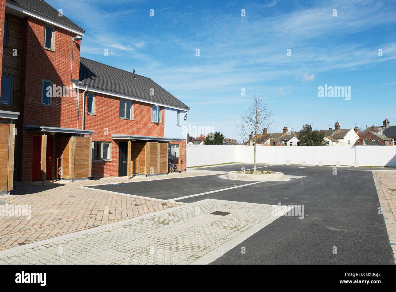 New housing at the South Lynn Millennium community development in Kings Lynn Stock Photo Alamy