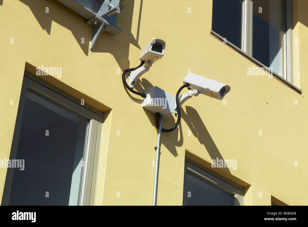 CCTV cameras on the South Lynn housing development Kings Lynn Norfolk ...