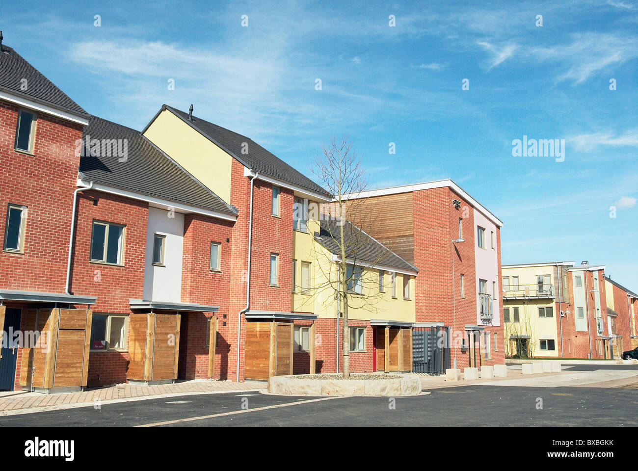 New housing at the South Lynn Millennium community development in Kings Lynn Stock Photo Alamy