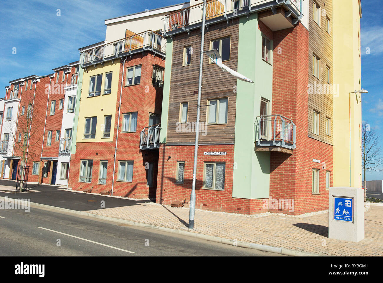 New housing at the South Lynn Millennium community development in Kings Lynn Stock Photo Alamy