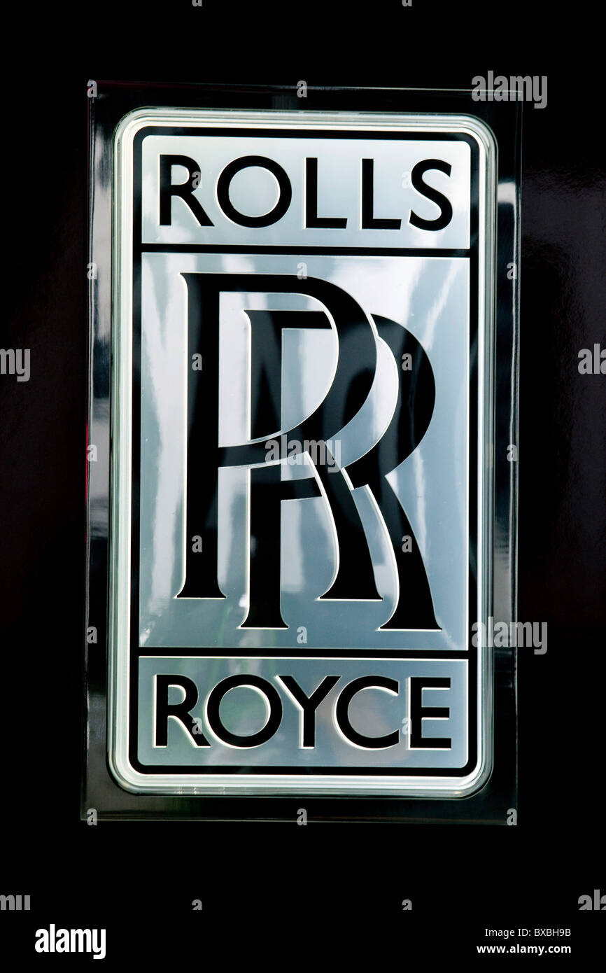 Logo of the Rolls-Royce auto maker, which is part of the BMW Group, at the 63. Internationale Automobilausstellung International Stock Photo