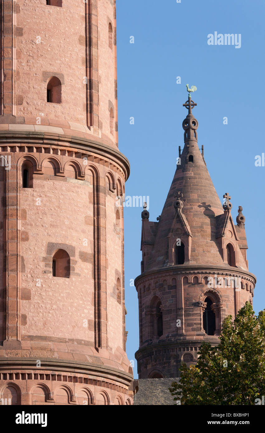 CATHEDRAL ST. PETER, KAISERDOM, DOM, WORMS,  RHINELAND-PALATINATE, GERMANY Stock Photo