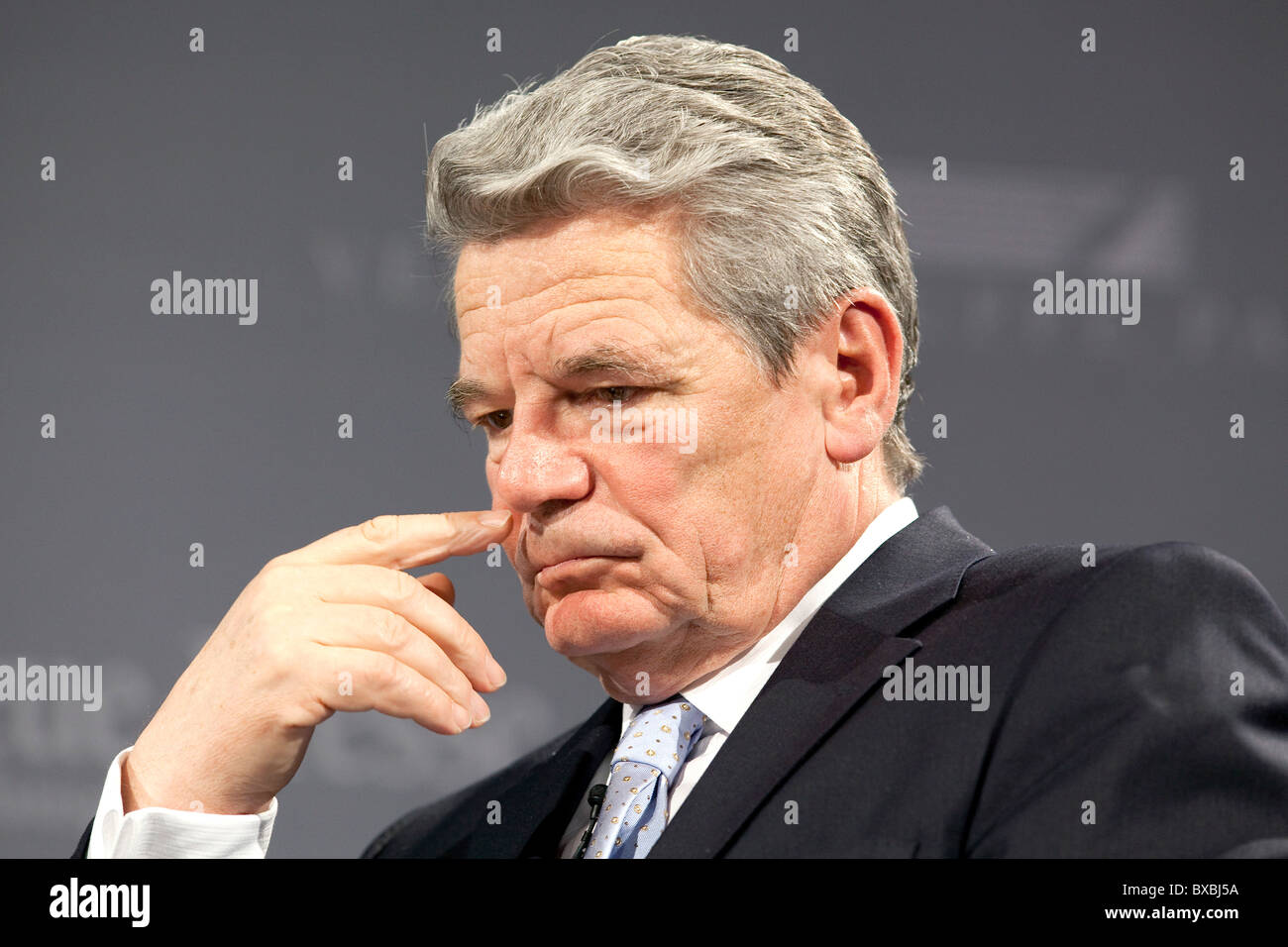 Joachim Gauck, evangelical pastor and human rights activist, GDR civil-rights-activist, in Passau, Bavaria, Germany, Europe Stock Photo