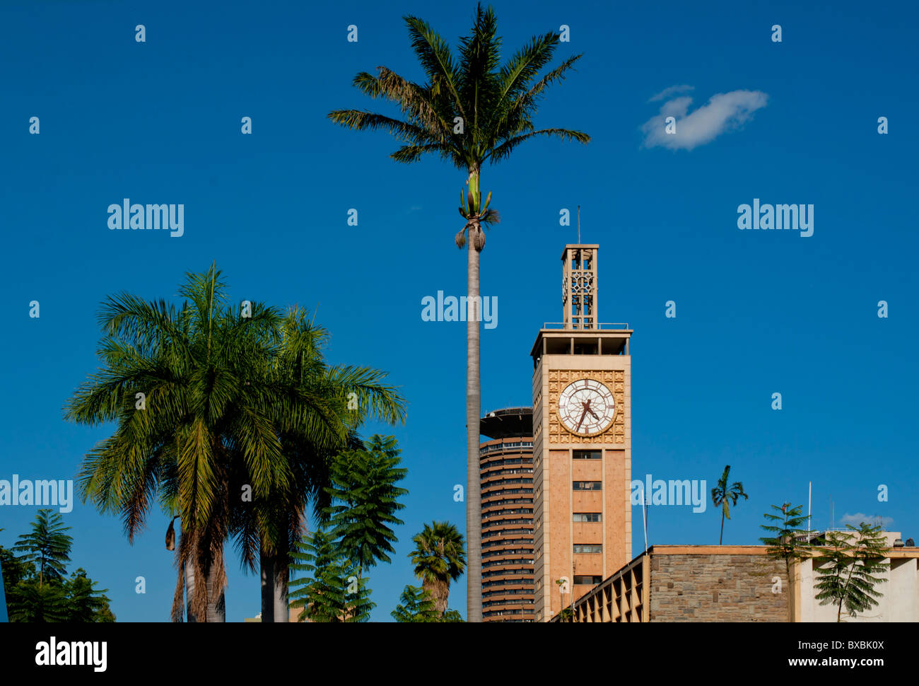 East Africa, Kenya, Nairobi, Parliament clock tower Stock Photo Alamy