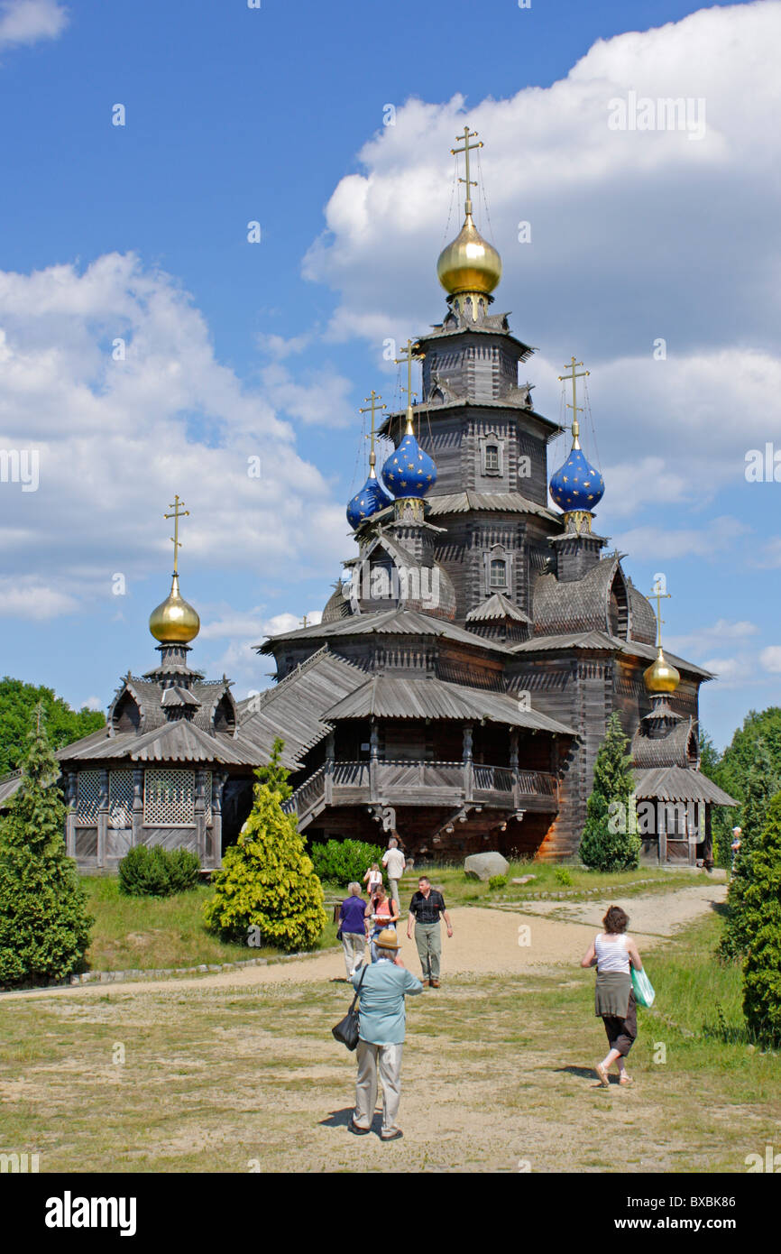 Russian stave church at Mill Museum Gifhorn Lower Saxony, Germany Stock Photo