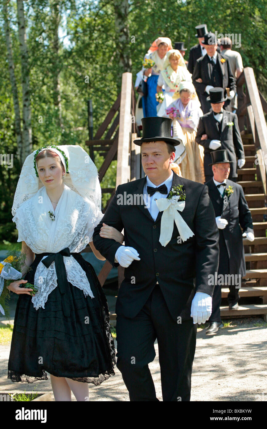 members of the local costume group Rubisko in Luebbenau acting a ...