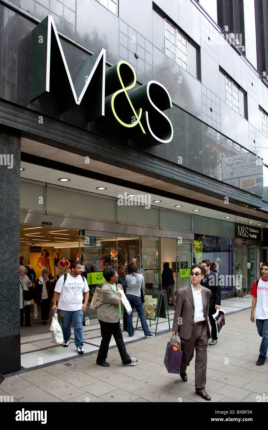 Store of the retail business Marks and Spencer on Oxford Street in London, England, United Kingdom, Europe Stock Photo