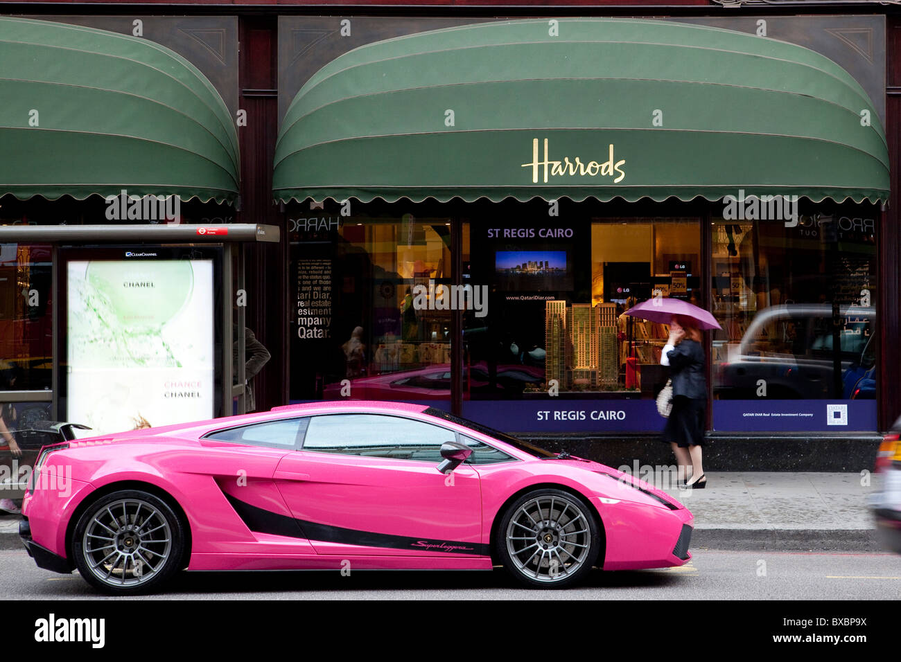 Paris, France - August 8, 2014: Convertible Supercar Lamborghini Gallardo  Spyder In The City Street During A Heavy Rain. Stock Photo, Picture and  Royalty Free Image. Image 119314987.