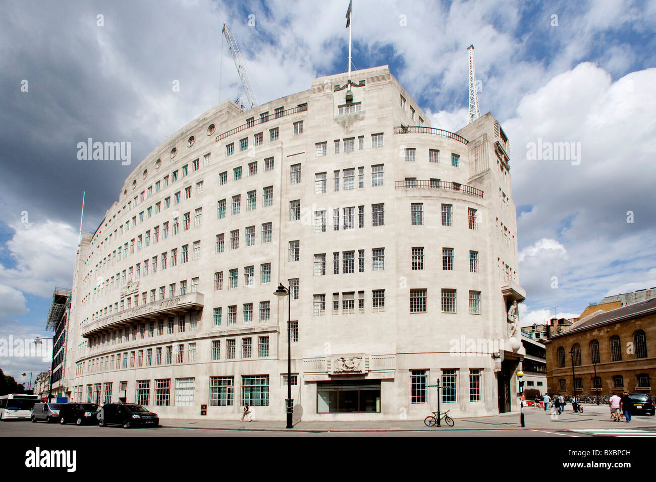 Radio channel BBC, Broadcasting House, London, England, United Kingdom, Europe Stock Photo