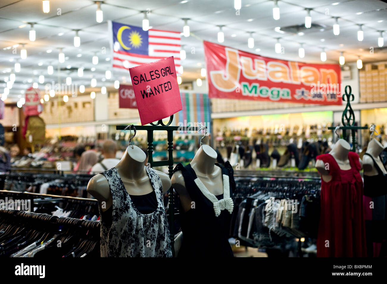 The interior of a clothing store in Kuala Lumpur. Photo by Gordon