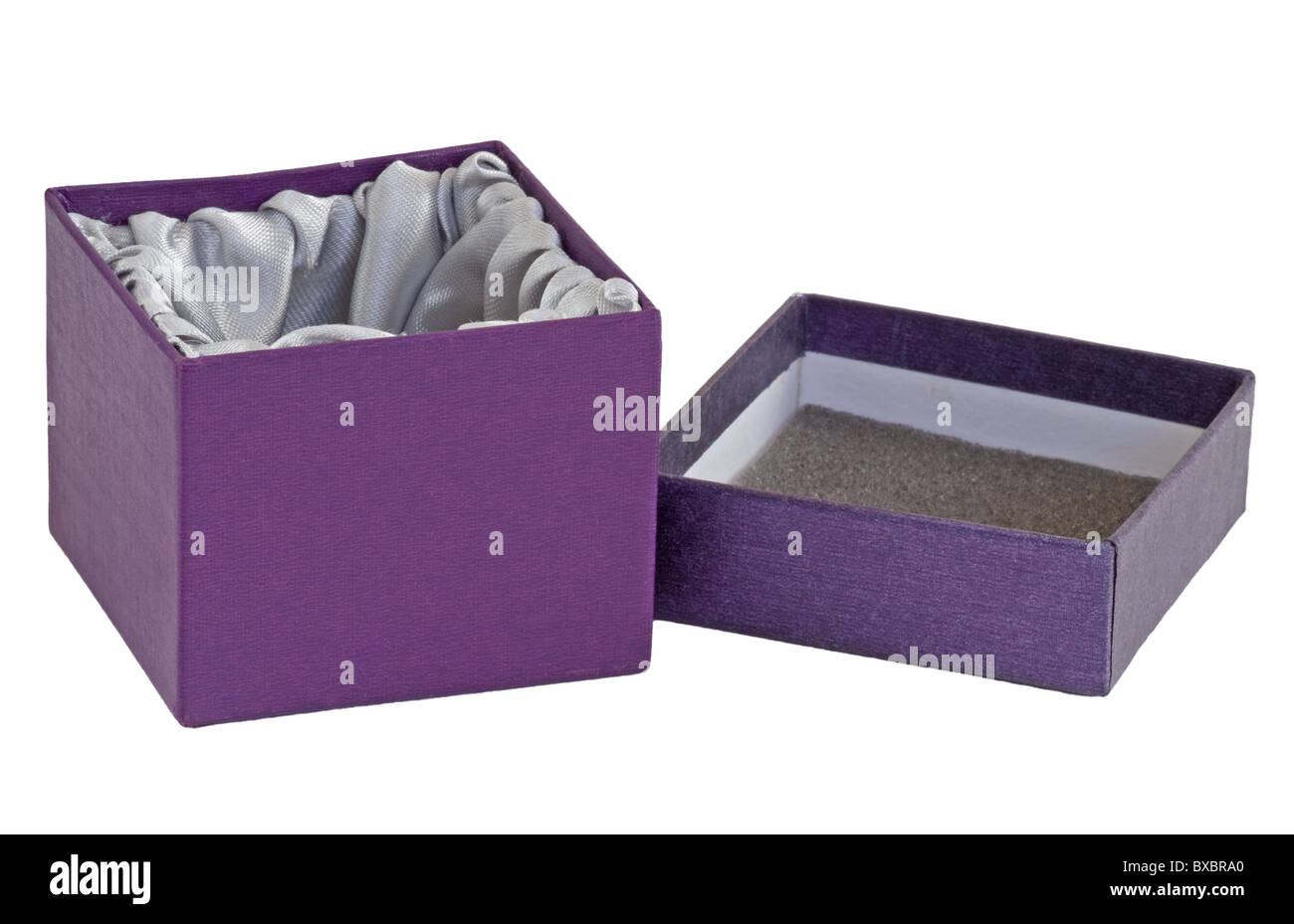 Beautiful Purple Velvet Laminated Hinged Lid Box