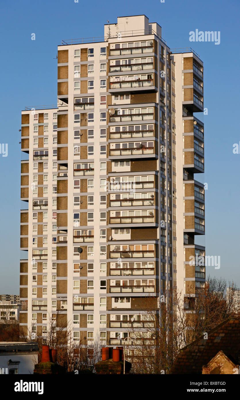 Tower block in Wandsworth, London, England Stock Photo