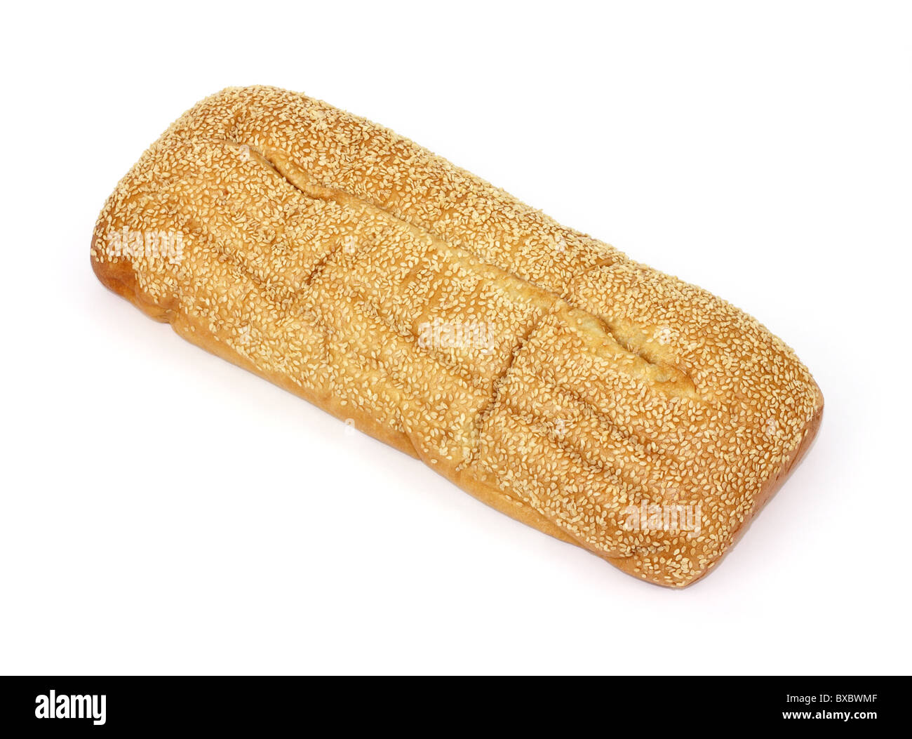 Large sesame seed Italian bread loaf Stock Photo Alamy
