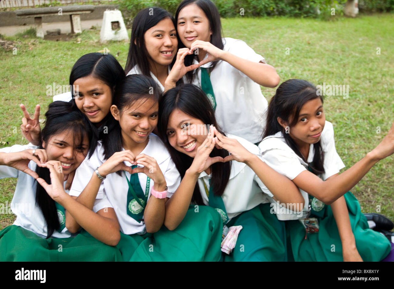 Philippines school girl hi-res stock photography and images - Alamy