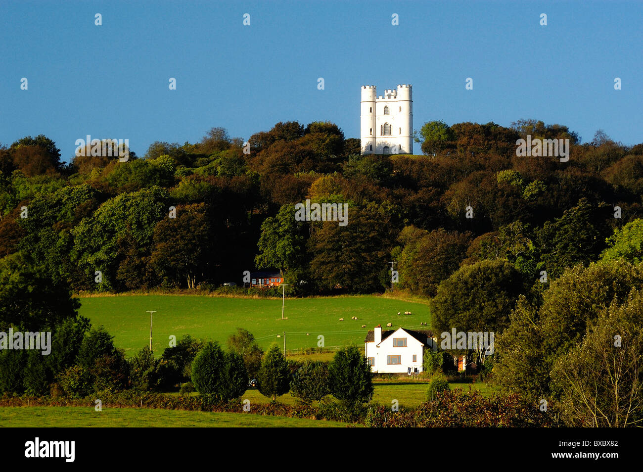 Haldon Rocks Photo shows Haldon Belvedere, a folly near Exeter, Devon Stock Photo ...