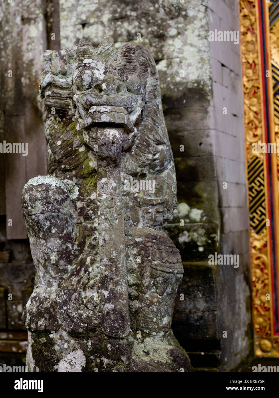 Ancient carving in Bali Stock Photo
