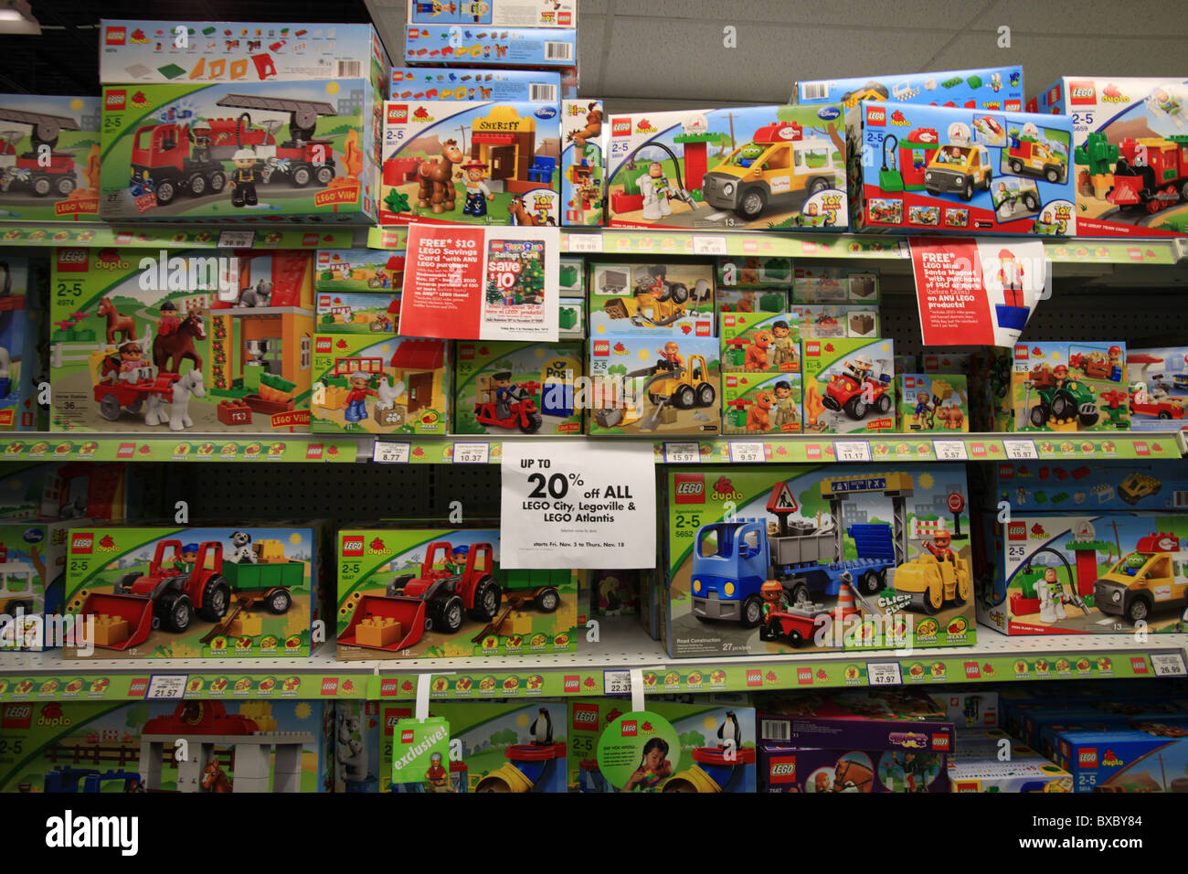 Lego vehicles on sale in Toys R Us store, Ontario, Canada Stock Photo -  Alamy