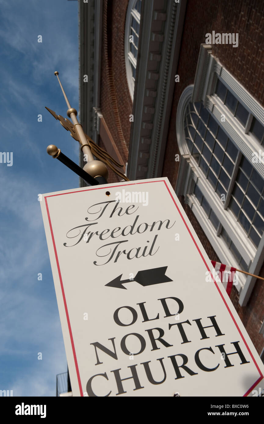 Boston church sign hi-res stock photography and images - Alamy