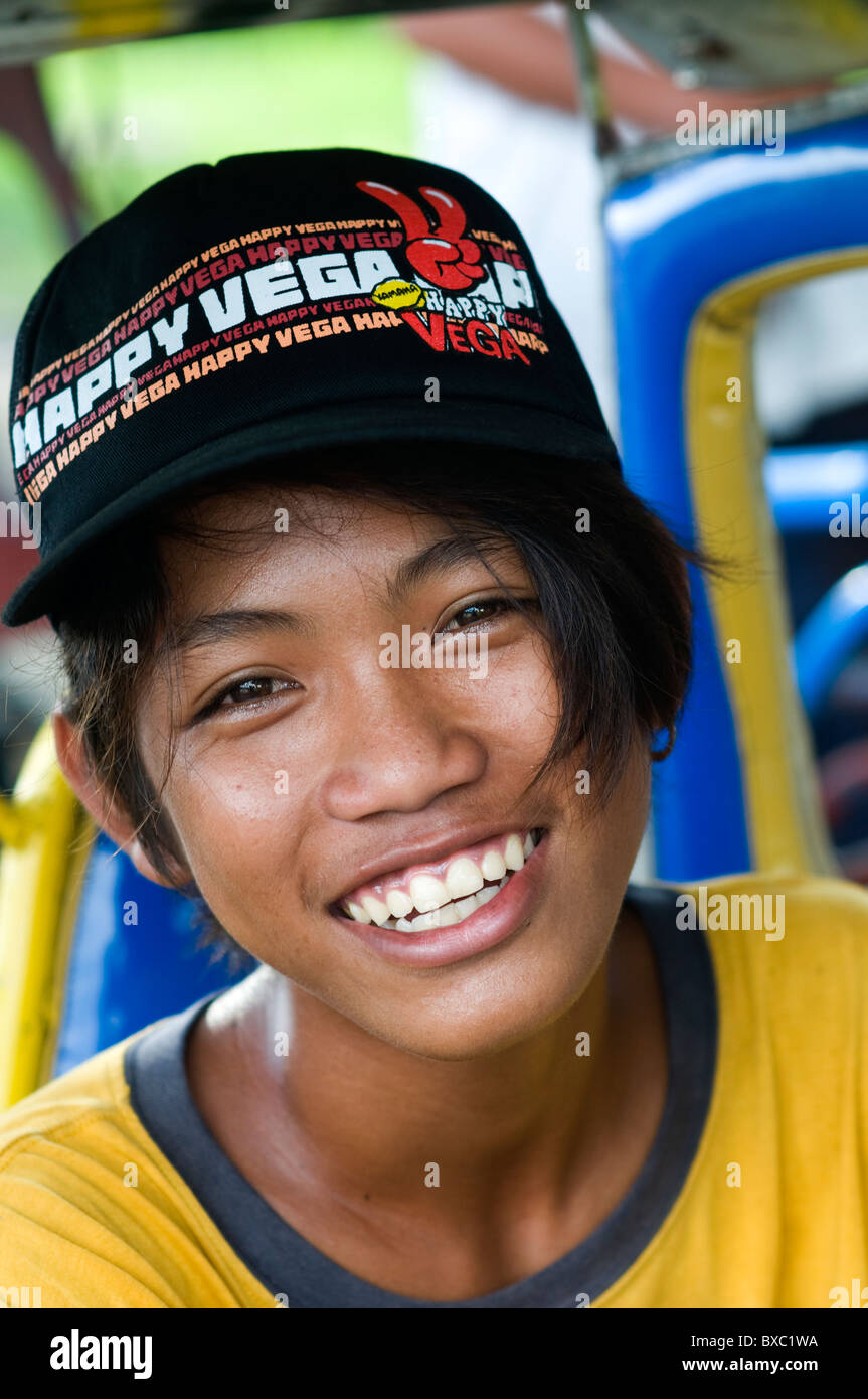 Tricycle driver, San Carlos, Negros Occidental, Philippines Stock Photo ...