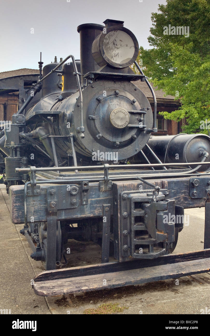 Heisler 1921 steam locomotive at Pacific Lumber Company Museum in ...