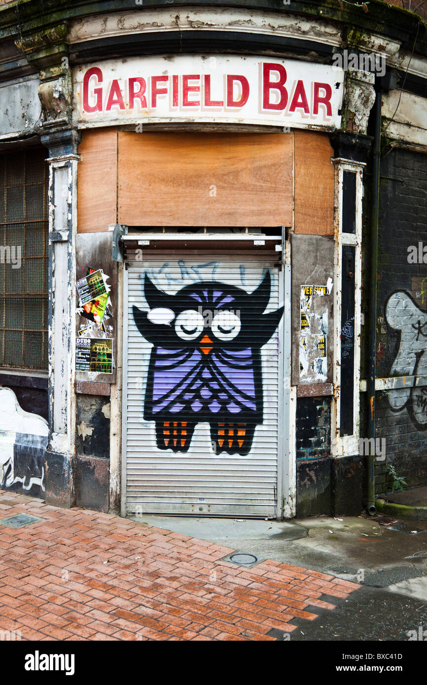 Site of Garfield Bar, Lower Garfield Street, Belfast, Northern Ireland Stock Photo