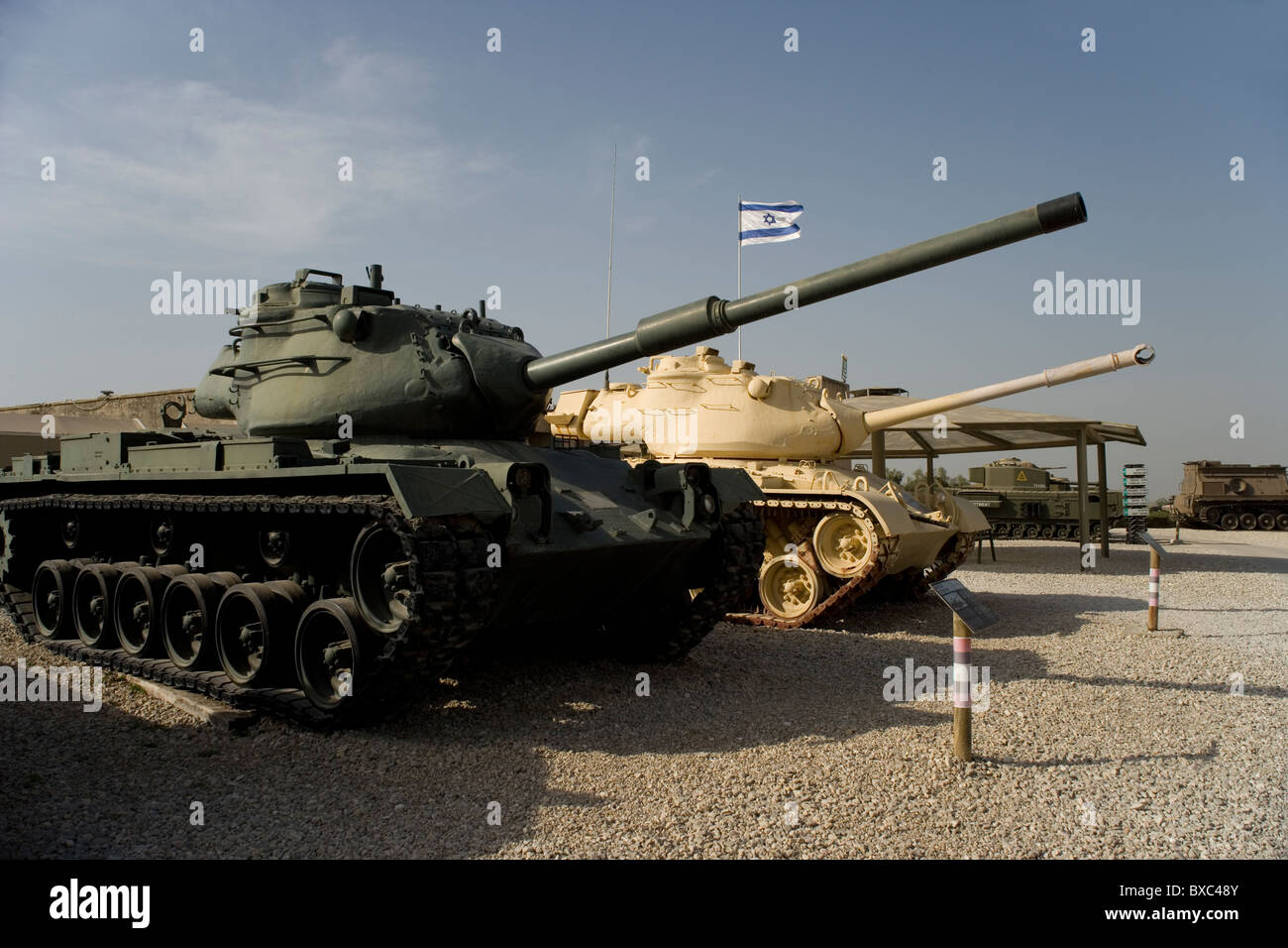 Patton tank at The Israeli Armored Corps Museum at Latrun, Israel Stock ...