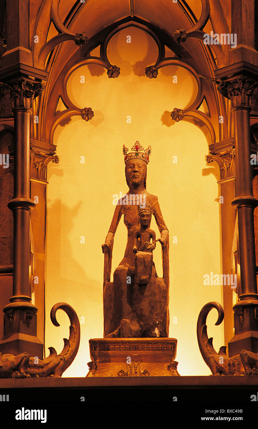 France, Quercy, Lot, Rocamadour, Black Madonna Stock Photo Alamy