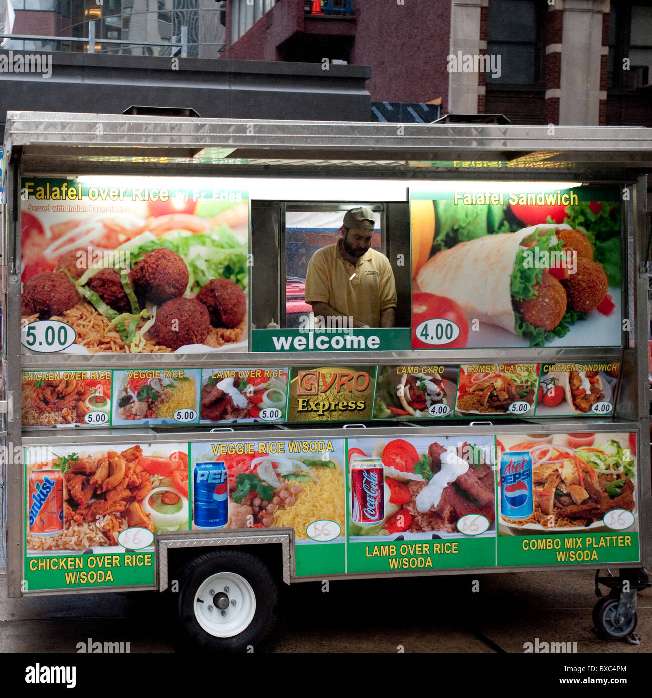 Street vendor in Manhattan, New York City, U.S.A Stock Photo Alamy