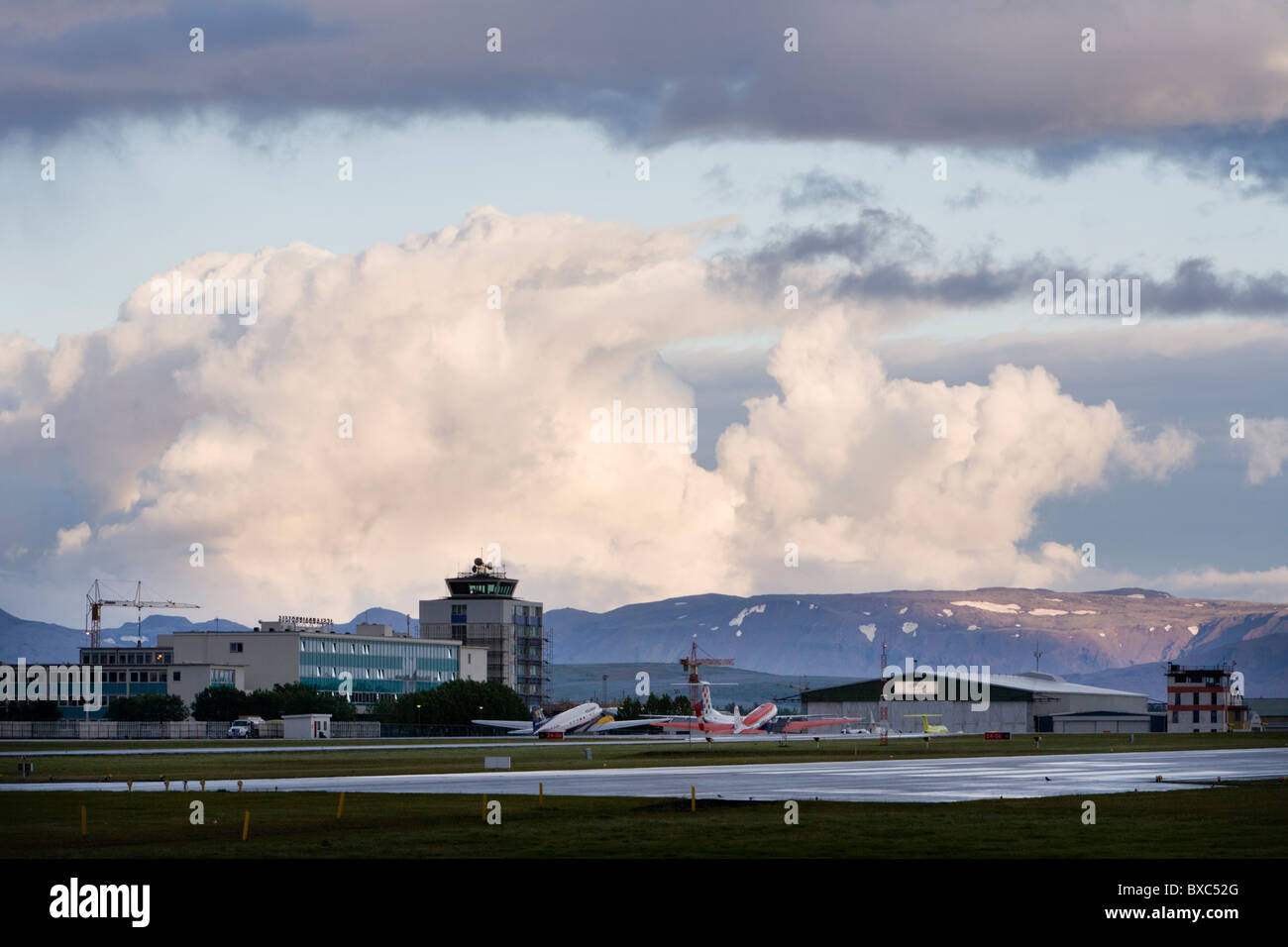 Reykjavik airport, Iceland Stock Photo